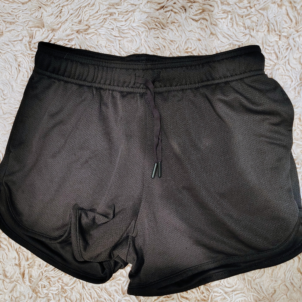 Athletic Works Black Elastic Shorts